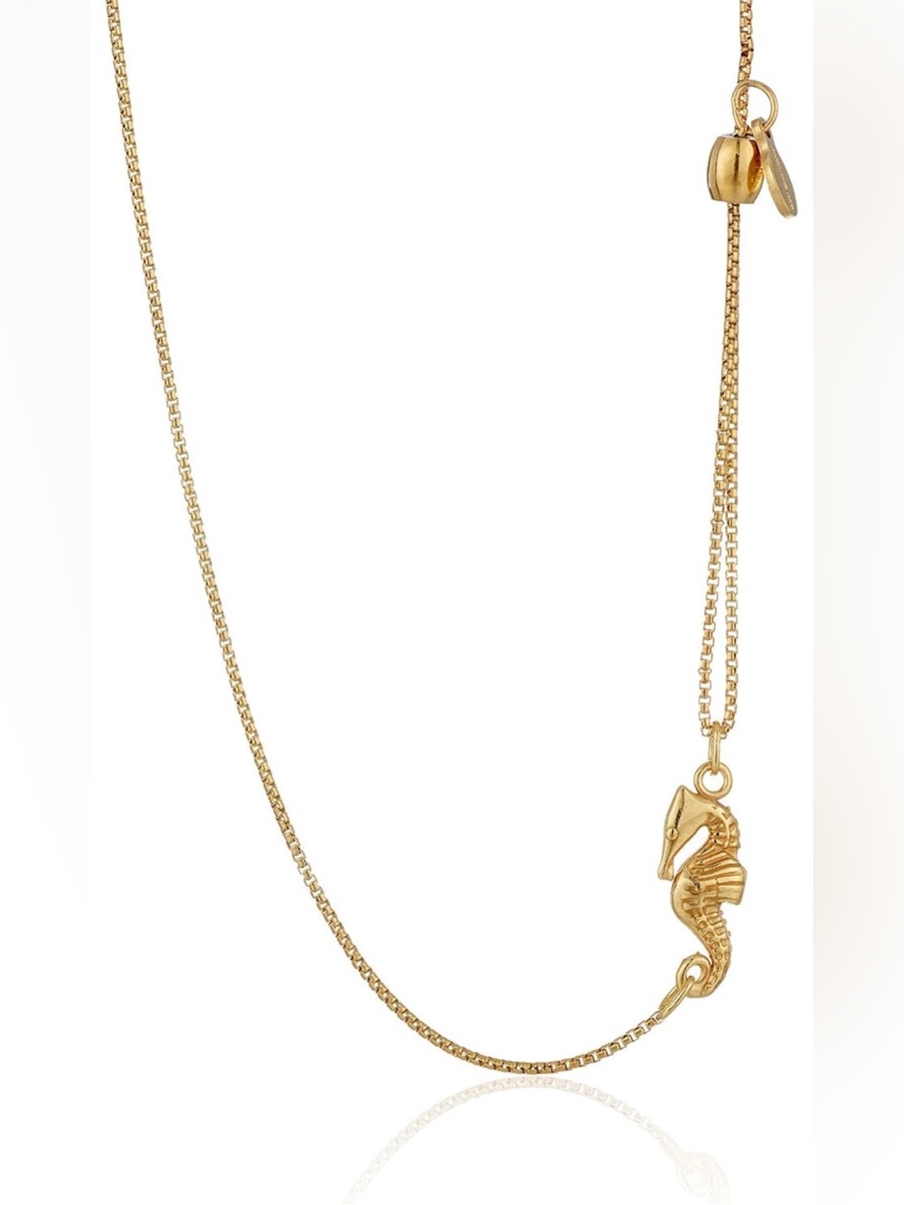 Alex & Ani 14k Gold Over Sterling Silver Seahorse 🐚  Pull Chain Necklace